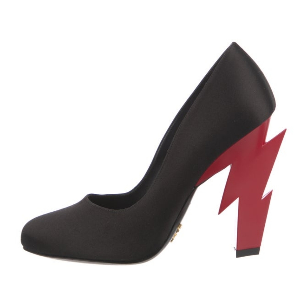 Prada Lightning Bolt Heels